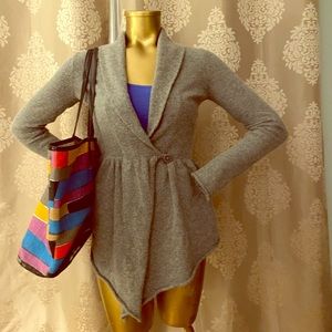 Cynthia Rowley- Gray Cardigan Sweater-XS